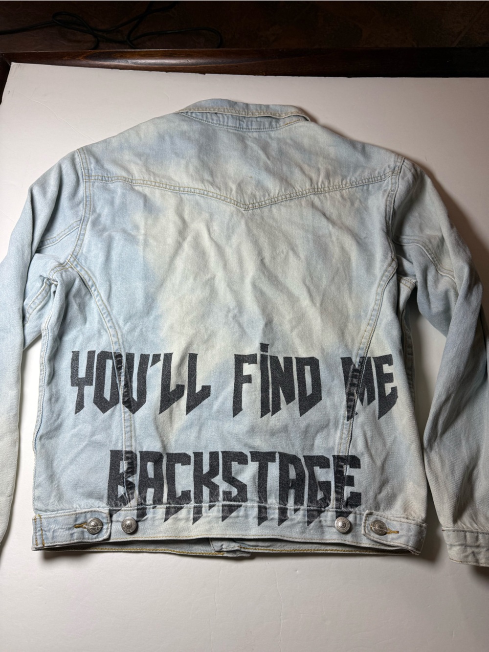 Princess Polly You’ll find me Backstage Denim Jacket oversized xs/s
